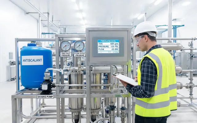 RO feedwater pretreatment panel