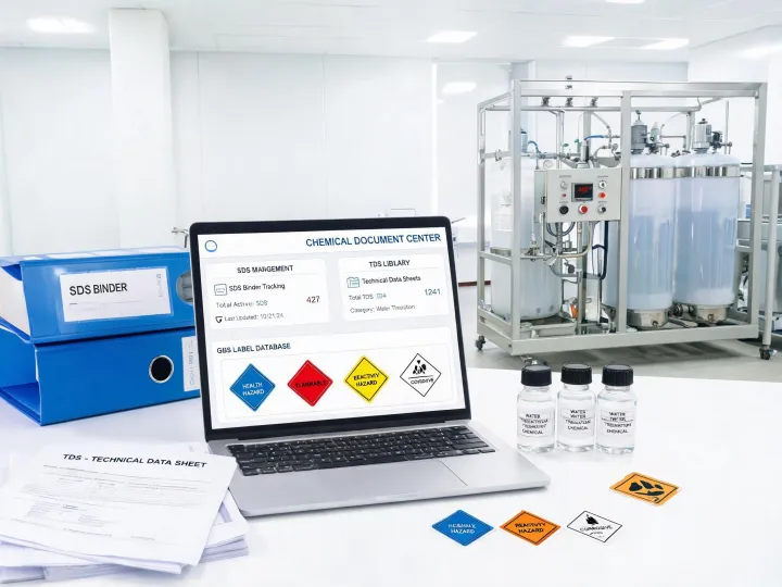 Chemical document basket dashboard